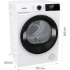 Gorenje Dryer Machine | DHNE82 | Energy efficiency class Class D | Front loading | 8 kg | LED | Depth 55 cm | White