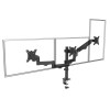 Maclean 3 monitor mount, gas spring, 17"-27", 2-8kg, black, MC-137
