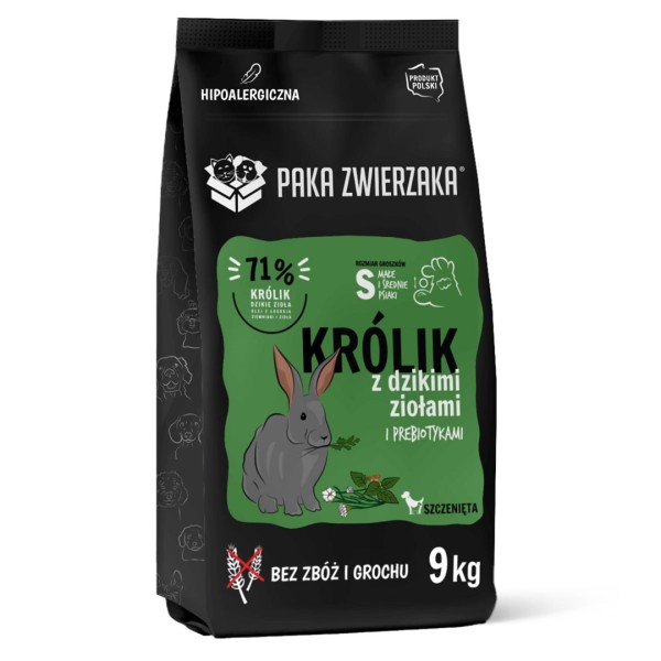 PAKA ZWIERZAKA Puppy Rabbit with wild ...
