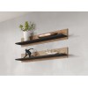 Cama set of two shelves 125cm SOHO lefkas oak/black