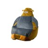 Sako bag pouffe Sowa gold-grey L 105 x 80 cm