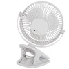 Adler Rechargeable Clip-on Desk Fan | AD 7342 | Table Fan | White | Diameter 15.5 cm | Number of speeds 3 | Oscillation | 5 W