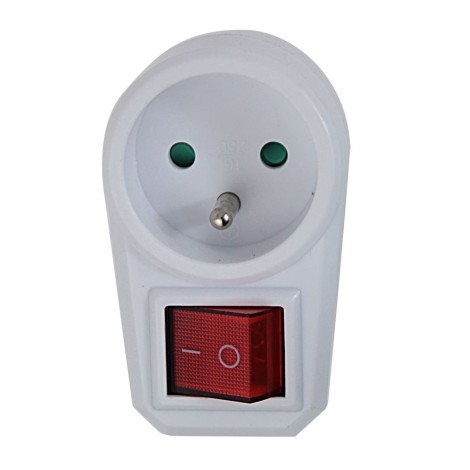 Esperanza ELK301W Electrical Splitter 1 socket Switch White