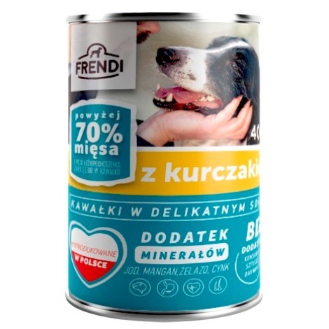 FRENDI with Chicken chunks in delicate sauce - wet dog food - 400g