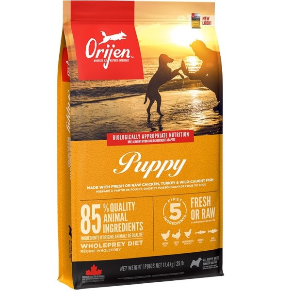 Orijen Puppy Chicken, Fish, Turkey 11.4 ...