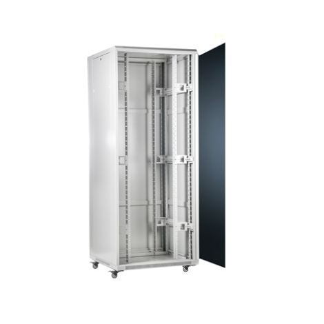 SOMI Networks | 42U, 19″ Freestanding Cabinet | 42U-60/80NACP | Gray | Max Load 800kg; Removable and Lockable Side Panels; Perforated Metal Doors; Unassembled | Depth: 80 cm