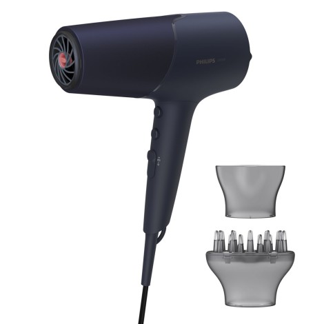 Philips | Hair Dryer | BHD510/00 | 2300 W | Number of temperature settings 3 | Ionic function | Diffuser nozzle | Blue/Metal