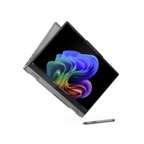Lenovo IdeaPad 5 2-in-1 14Q8X9 Touch 14 WUXGA Snapdragon X X1-26-100/16GB/512GB/Qualcomm Adreno GPU/WIN11 Home/Nordic Backlit kbd/Grey/FP/2Y | Lenovo IdeaPad 5 2-in-1 14Q8X9 | Luna Grey | 14 