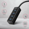 I/O HUB USB-C 4PORT MINI/0.2M HUE-M1C AXAGON