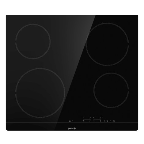 Gorenje | Hob | ECT641BSC | Vitroceramic | Number of burners/cooking zones 4 | Touch | Timer | Black | Display