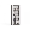 OLIV 2D CLOSED SHELVING UNIT, ANTHRACITE/WHITE SET