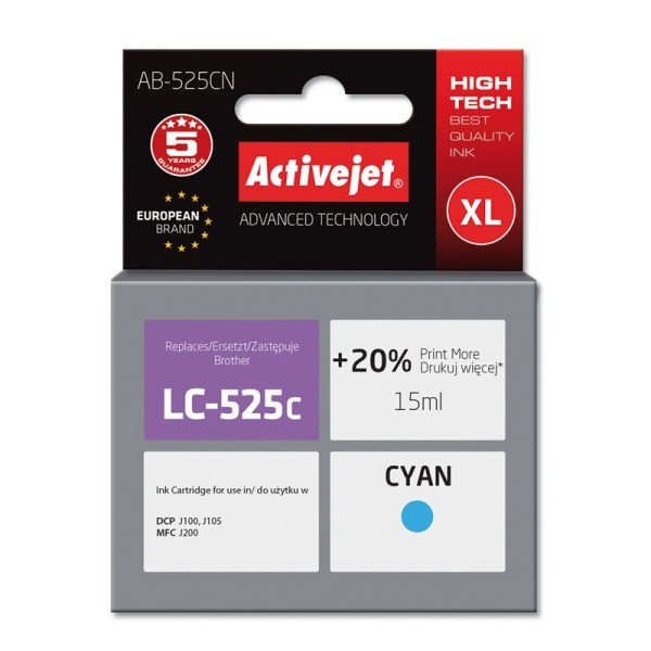 Activejet AB-525CN Ink (replacement for Brother ...