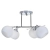 Classic chandelier pendant ceiling lamp Activejet IRMA nickel 5xE27 for living room