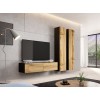 Cama TV stand VIGO 140 30/140/40 black/wotan oak