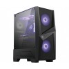 MSI MAG FORGE 100M Mid Tower Gaming Computer Case 'Black, 2x 120mm ARGB PWM Fan, 1x 120mm Fan, 1-6 ARGB Hub, Mystic Light Sync, Tempered Glass Panel, ATX, mATX, mini-ITX'