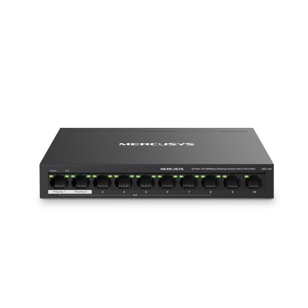 Mercusys 10-Port 10/100Mbps Desktop Switch with ...