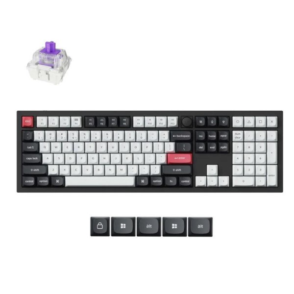 KEYBOARD WRL Q6 HE RGB/CARBON BLACK ...