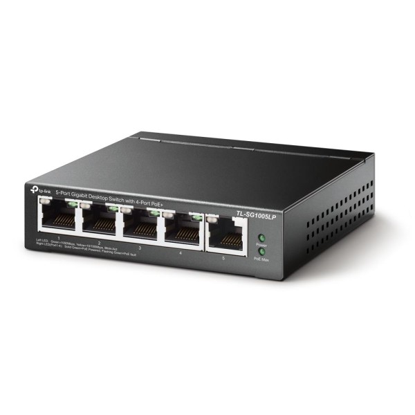 Switch|TP-LINK|TL-SG1005LP|Desktop/pedestal|5x10Base-T / 100Base-TX / 1000Base-T|PoE ports ...