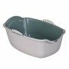 ROTHO Bailey Hooded litter box Green, White
