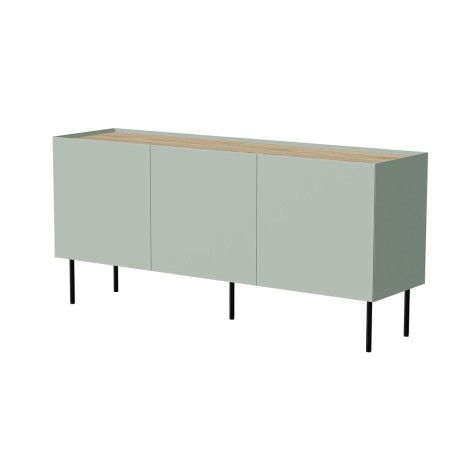 Cama FELLINI chest of drawers 150x40x70 olive + oiled oak top