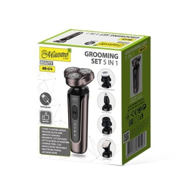 Zestaw do golenia 5w1 USB MAESTRO ...