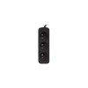 Lanberg Cable Power Strip, 3X French Outlets Quality-Grade Copper, 3 m | PS0-03E-0300-BK