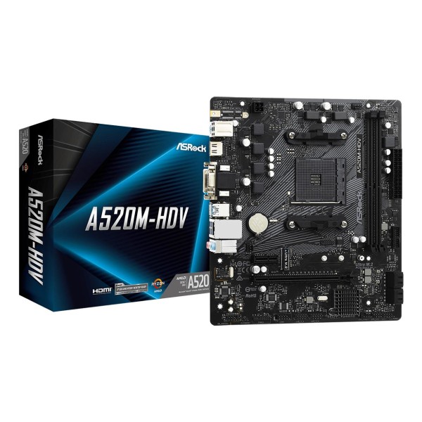 Asrock A520M-HDV Socket AM4 micro  ...