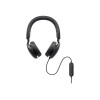 Dell | Pro Wired On-Ear Headset | WH5024 | Built-in microphone | USB Type-A | Black | ANC