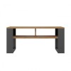 MODERN 2P ARTISAN COFFEE TABLE WITH ANTHRACITE LEG