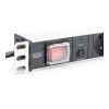 Digitus Aluminum outlet strip with overload protection | DN-95403 | Sockets quantity 7