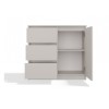 CHEST OF DRAWERS 1 DOOR 3 DRAWERS COLOUR CASHMERE