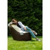 Sako bag pouf Coffee brown-beige XXL 120 x 80 cm