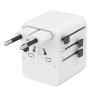 Gembird TPA-1A2C20-01-W Universal travel power adapter, 20 W, white | Gembird