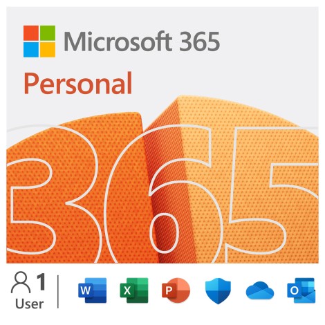 Microsoft | 365 Personal | QQ2-01897 | M365 Personal | FPP | License term 1 year(s) | English | EuroZone Medialess