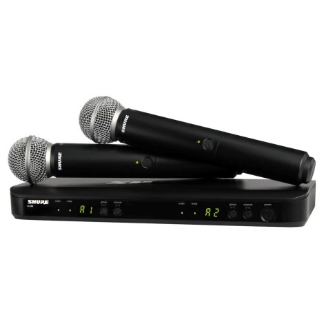 Shure BLX288E/SM58-H8E - System bezprzewodowy z odbiornikiem i mikrofonami