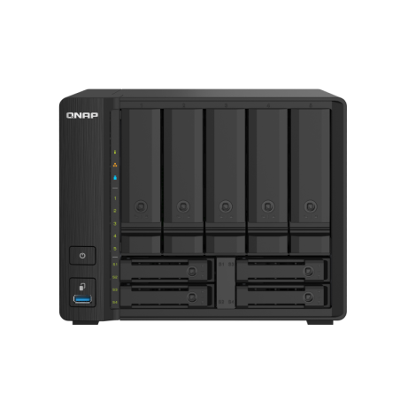 QNAP | 9-Bay QTS NAS | TS-932PX-4G | Up to 9 HDD/SSD Hot-Swap | AnnapurnaLabs Alpine | AL324 ARM Cortex-A57 Quad-Core | Processor frequency 1.7 GHz | 4 GB | DDR4