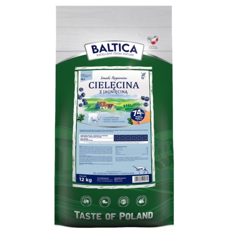 BALTICA SMAKI REGIONÓW Cielęcina z jagnięciną M / L 12kg