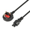 iBOX Power Cable for Laptops (clover) VDE 1.8m UK plug