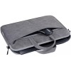 DEFENDER SOLID LEATHER BAG GREY 15.6"