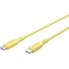 Goobay USB-C Silicone Cable, 1.5 m, yellow