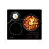 Cata INSB 6028 BK Hob, Induction, Width 59cm, 3 cooking zones, Touch control, Black