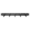 Digitus | Cable Management Panel | DN-97602 | Black | 5x cable management ring (HxD: 40x60 mm). The Cable Management Panel is getting fixed on the 483 mm (19“) profile rails. Five cable guiding rings allow an easy, horizontal array of patch cables. It gua