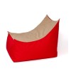 Tron red-beige Sako bag pouffe XXL 140 x 90 cm