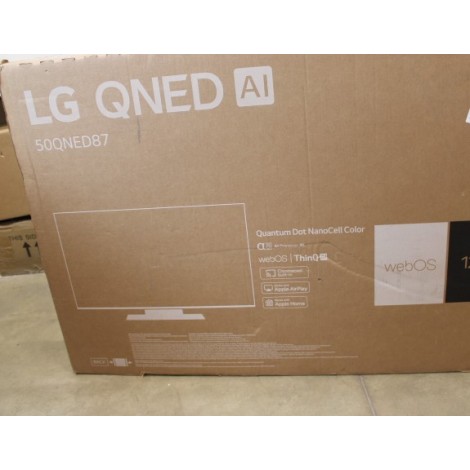 LG | QNED TV | 50QNED87T3B | 50 | Smart TV | webOS 24 | 4K UHD | Black | USED