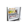 LG | Refrigerator | GBB72PZDMN | Energy efficiency class E | Free standing | Combi | Height 203 cm | No Frost system | Fridge net capacity 277 L | Freezer net capacity 107 L | Display | 36 dB | Silver