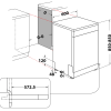 Dishwasher | D2F HD624 AS | Free standing | Width 60 cm | Number of place settings 14 | Number of programs 9 | Energy efficiency class E | Display | Silver