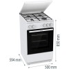 Gorenje Cooker | GG5A14WJ | Hob type Gas | Oven type Gas | White | Width 50 cm | Depth 59.4 cm | 70 L