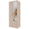 Topeshop ROMANA 80 SON L bedroom wardrobe/closet 5 shelves 2 door(s) Oak