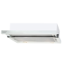 CATA | Hood | TF 2003 600 GWH | Telescopic | Energy efficiency class C | Width 60 cm | 390 m³/h | Mechanical control | LED | White Glass
