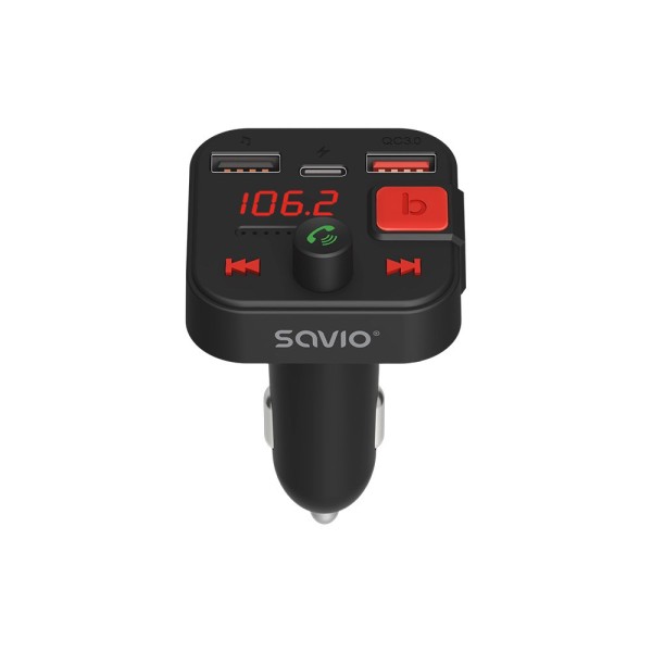 SAVIO FM transmitter, Bluetooth 5.3, QC ...